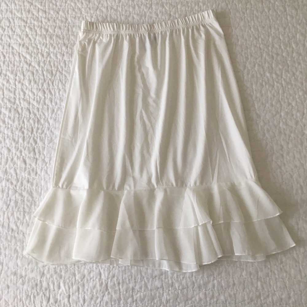 ❤ Lucky Love Skirt Extender ~Chiffon Trim ~Modest